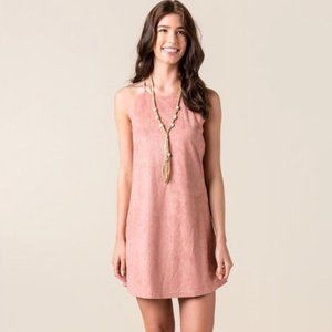 Alya Suede Scalloped Dress